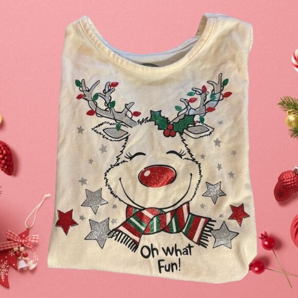 Holiday Time Girl's Graphic Long Sleeve Tee - Picture 6 of 8